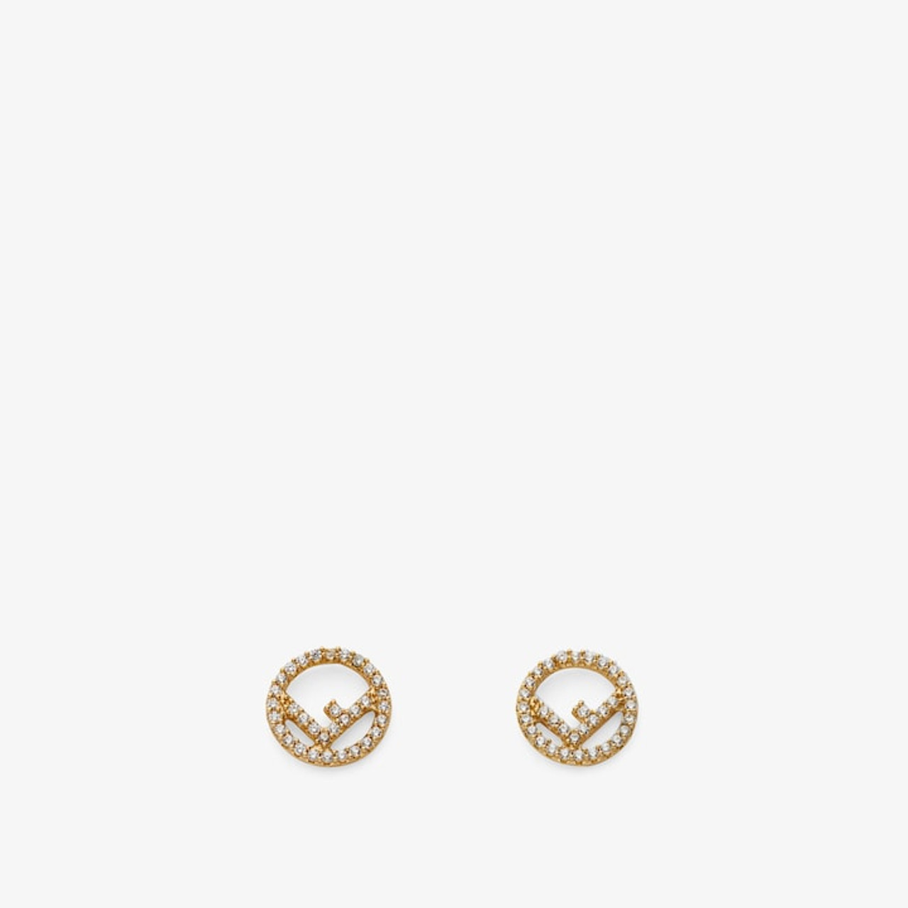 FENDI F is Fendi Earrings Gold 957059 | FASHIONPHILE